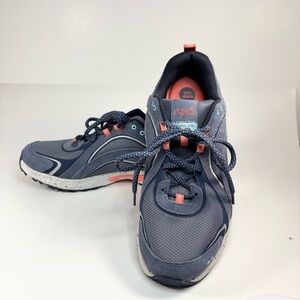 Ryka Sky Walk Trail Navy and Coral Sneakers